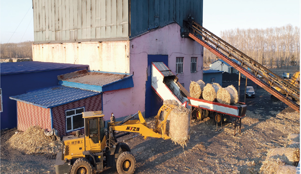 依龍鎮(zhèn)集中供熱站用上利民生物質(zhì)打捆直燃鍋爐，一年省下130萬